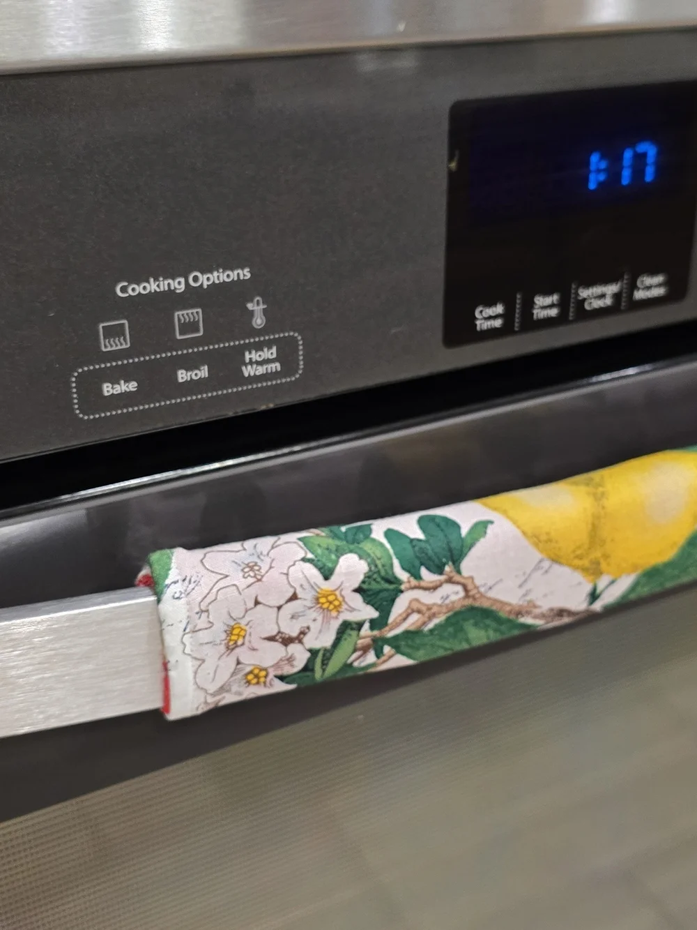 Floral Lemon And Watermelon Oven Handle Cover -For Kitchen Oven, Refr Protector